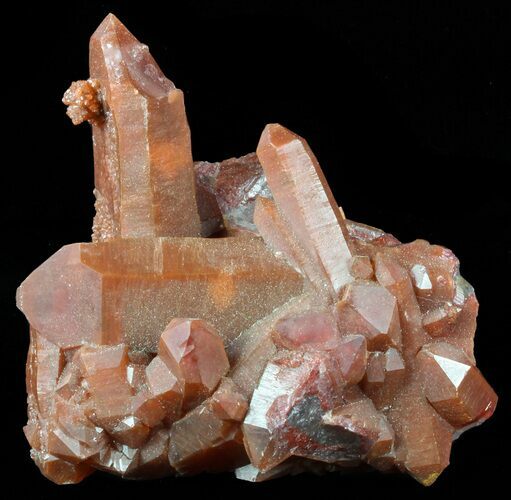 Natural Red Quartz Crystals - Morocco #57229